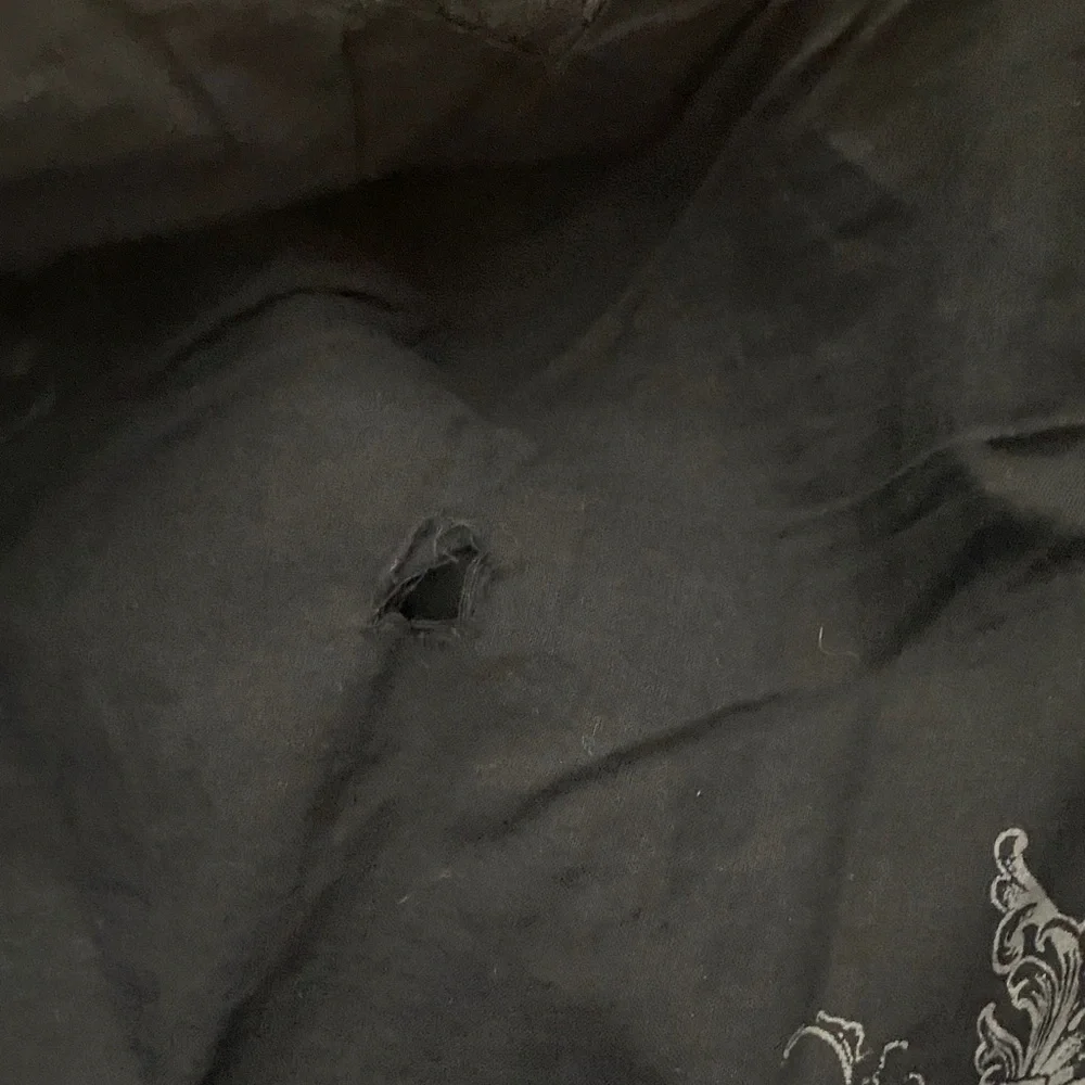 Mauritius Black Leather Moto Jacket Fitted Zip Biker EUC Size M - Picture 11 of 16